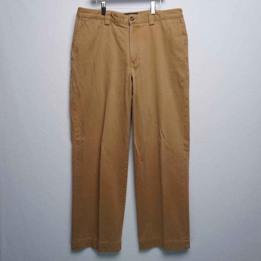 Eddie Bauer Relaxed Fit Khaki Pants Size 34x30 100%‎ Cotton